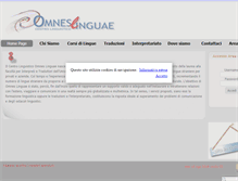 Tablet Screenshot of omneslinguae.it